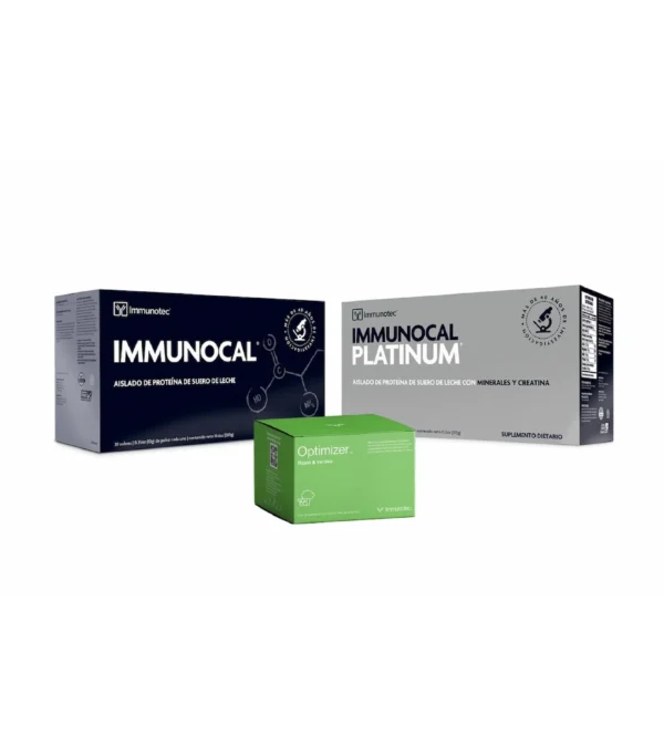 Immunocal Regular, Immunocal Platinum y Optimazer